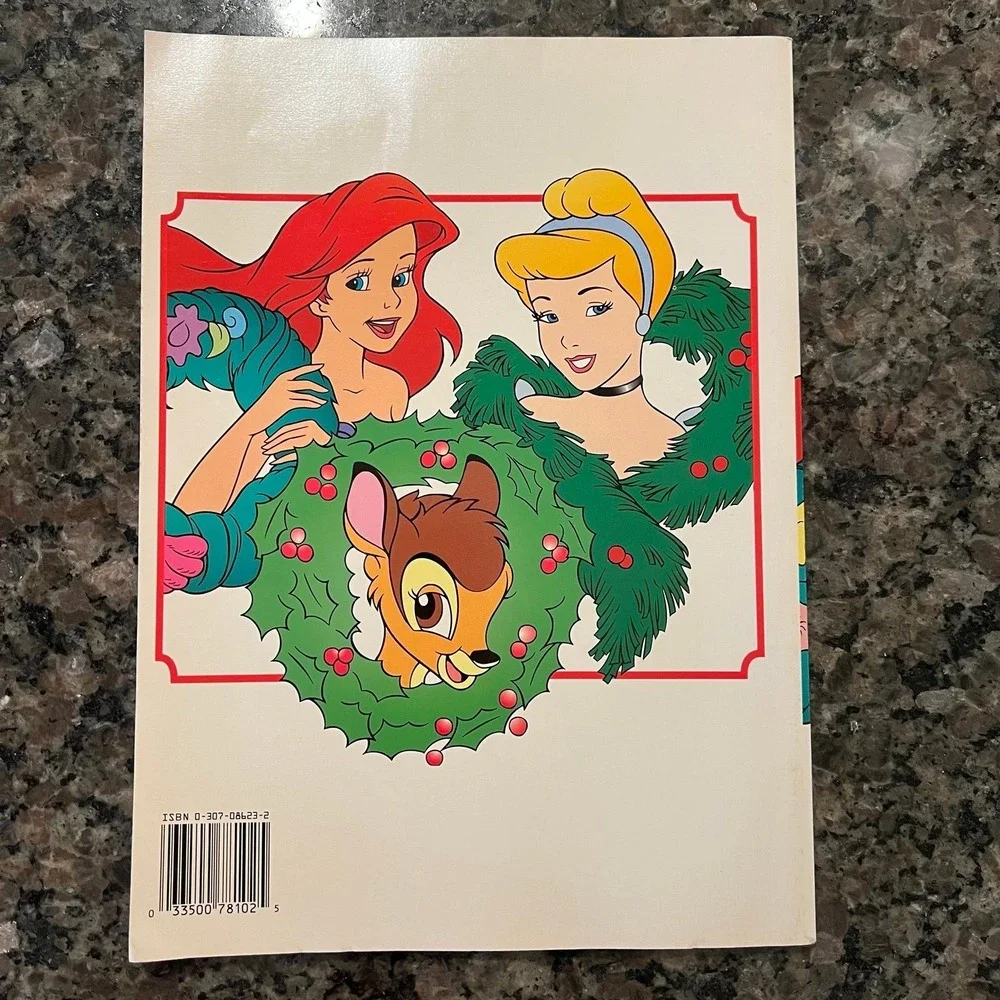 Vintage 1995 Disney Christmas Coloring Book (x-123)